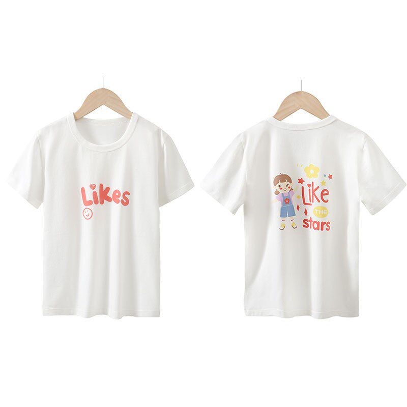 Summer Cotton Tshirts for Family ParentChild Style New Arriv图片