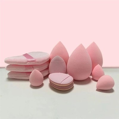 12pcs Makeup Sponge Blender Beauty Egg Soft Cosmetic Puff Fo