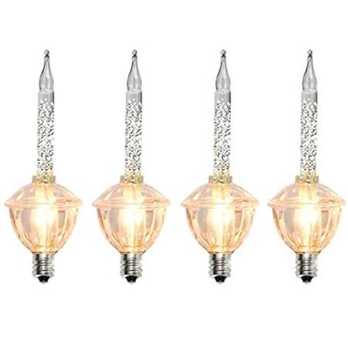 Christmas Bubble Light Replacement Bulbs, 4 Pack Traditio