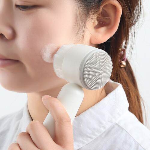 silica gel soft hair wash brush manual deep cleanser face