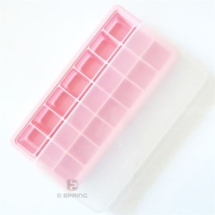 silicone 21 ice tray with lid ice cube mold ice box food box