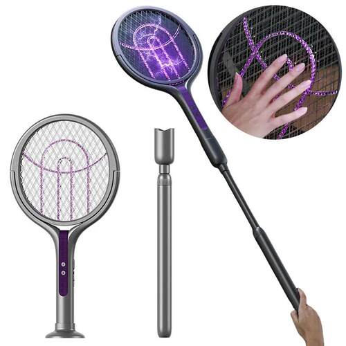 Rotating Head Electric Fly Swatter Rechargeable Fly Zapper 2