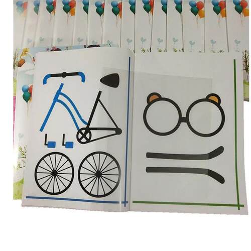 3D Printing Pen Drawing Book Reusable Colorful 22/40 Pattern
