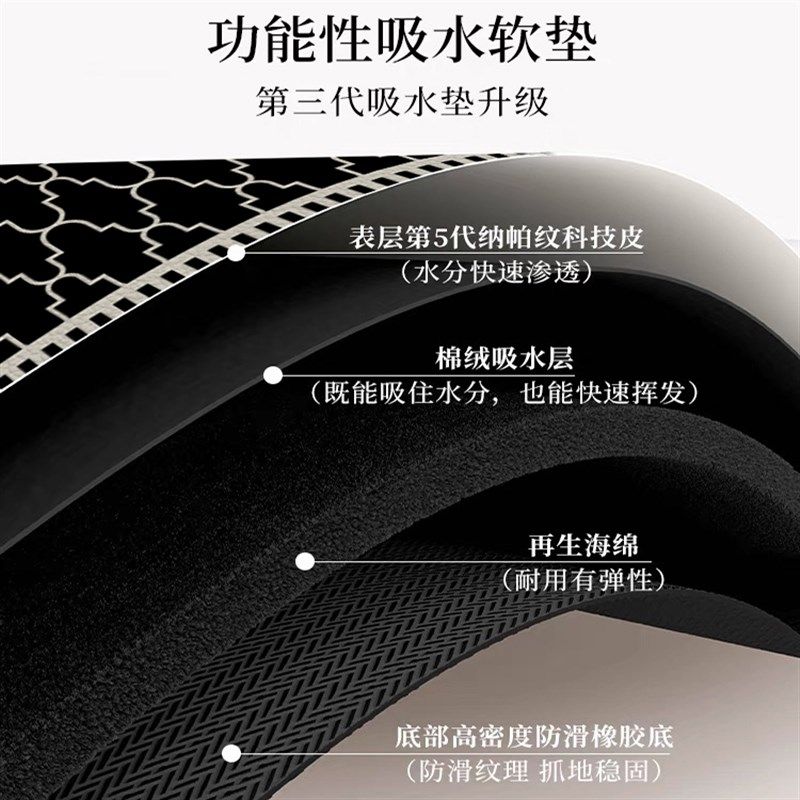 卫生间帕纳皮面硅藻泥防滑吸水地垫浴室淋浴间入户速干吸水防滑垫,居家布艺,家用脚垫,淘宝优惠券,粉丝福利购,淘宝优惠卷