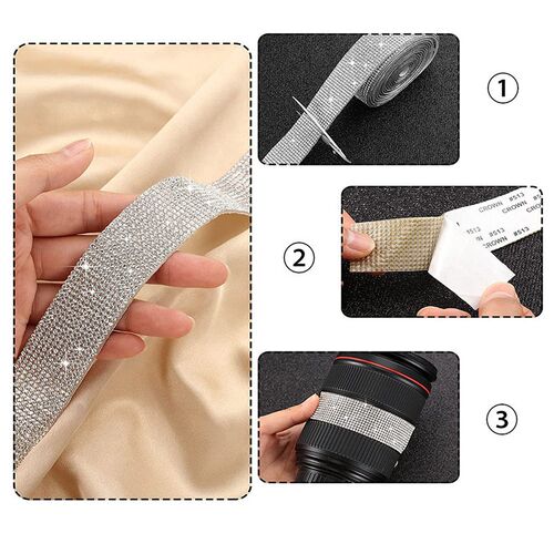 Self Adhesive Crystal Rhinestone er Diamond Ribbon DIY er Rh