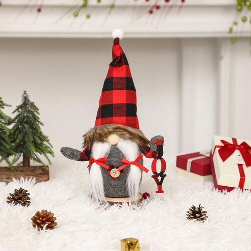 Christmas decoration items Santa Claus figurines faceless do