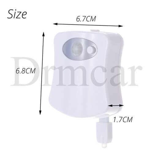 1pcs Toilet t Night Light art PIR Motion Sensor 8 Colo