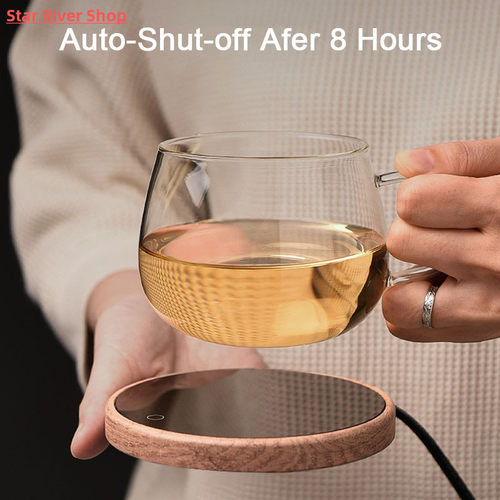 Electric Coffee Cup Warmer for Home Office Use 8 Hours Auto