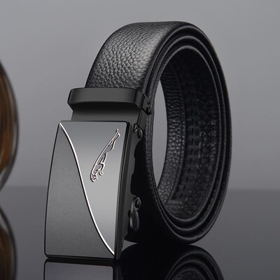 Automatic Buckle leather belt Male Waist Strap Man belt Men