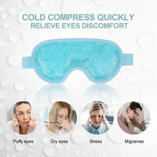 New Gel Eye Mask Reusable Beads for Hot Cold Therapy Soothin
