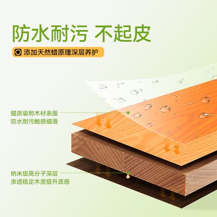 中式胡桃木色油漆水性木器漆木头旧家具翻新木蜡油木纹漆木门改色