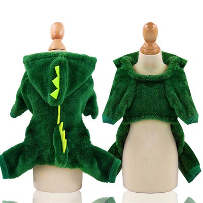 Pet Cat Clothes Puppy Dog Cat Funny Dinosaur Costume Winter