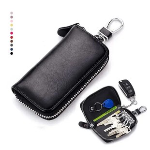 Cow Leather Split Key Men Holder Women Keychain Bag House