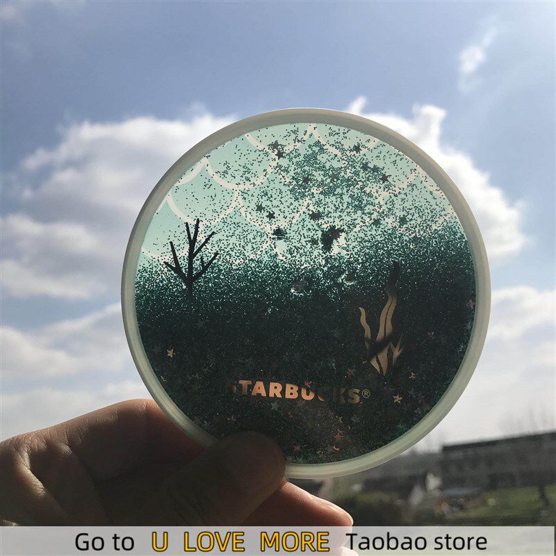 Cherry Blossom Coasters Silicone Quicksand Flash Sakura Plac