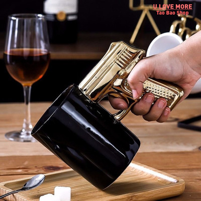 Creative Fashion Personality Mugs Model Pistol Cup Landmines