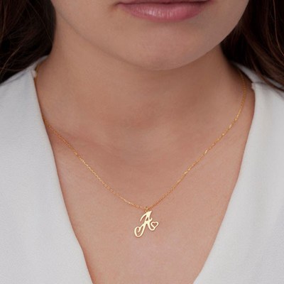 Cheap Items With Free Shipping A-Z Initial Letter Pendant Ne