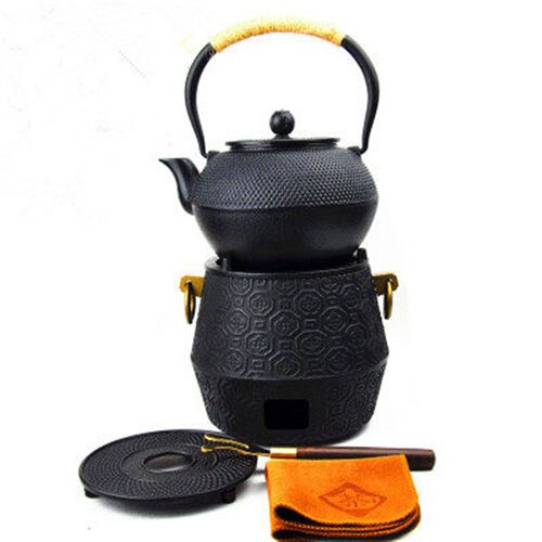 NewIron Tea Pot with Stainless Steel Infuser Cast Iron Teapo