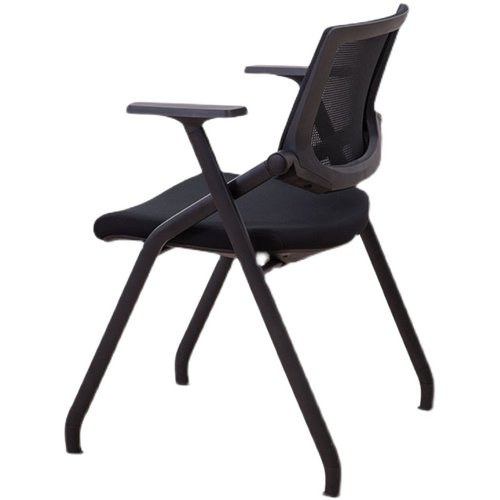 培训椅子带桌板写字板会议椅折叠办公椅靠背椅可移动新闻椅电脑椅