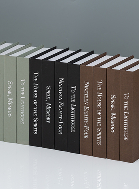 烫银假书仿真书装饰品摆件办公室书房书店摆设样板间拍摄道具书壳