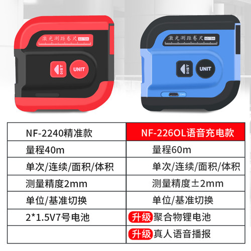 卷尺5米迷你盒尺激光测距不锈钢尺子高精度智能钢卷尺木工