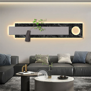 砂岩客厅装饰画高档大气卧室壁画立体肌理画侘寂风沙发背景墙挂画