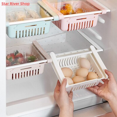 Fridge Organizer Storage Box Refrigerator Drawer Plastic Sto