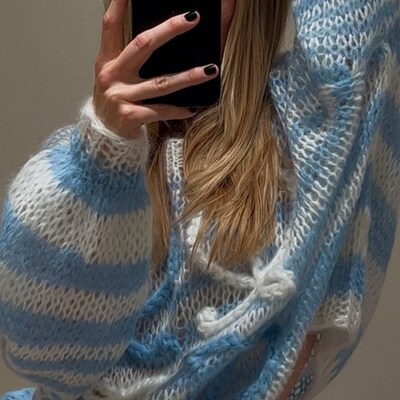 Autumn Winter Knitted Sweaters Pullovers Long Sleeve Striped