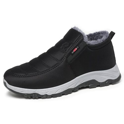 Winter Cotton Shoes for Men Thickly Furred Snow Boots Casual