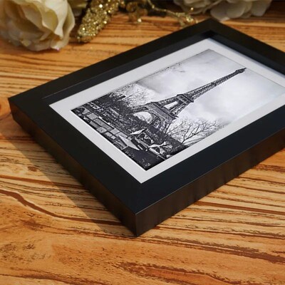 PVC Picture Frames For Wall Decor Black White Photo Frame Wa