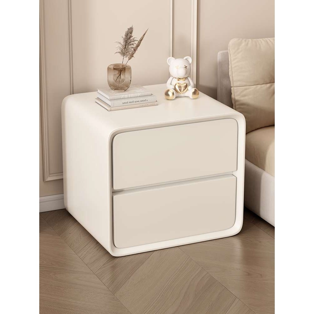 床头柜简约现代家用卧室实木储物床边柜收纳柜奶油风小型置物柜子,3C数码配件,其它配件,淘宝优惠券,粉丝福利购,淘宝优惠卷