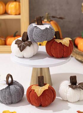 Artificial Pumpkin Halloween Decoration Mini Fake Simulated