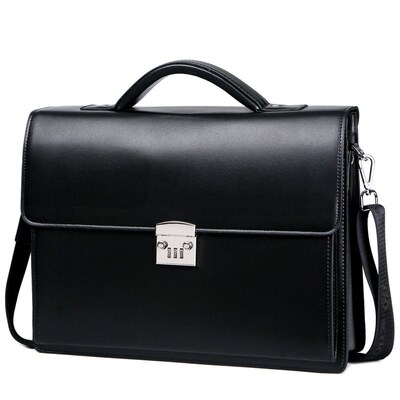 New Male Bring Password Lock Briefcase Diagonal Package Genu