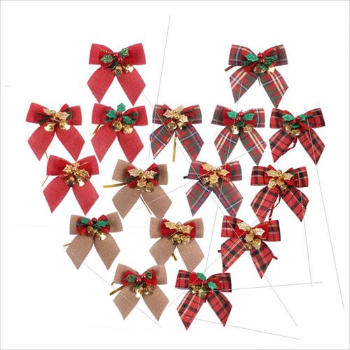 Christmas bow bell Christmas tree pendant gift box decoratio