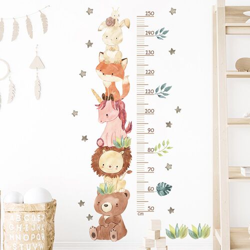 Watercolor Cartoon Cute Africa Animals Wall ers Elephant Gir