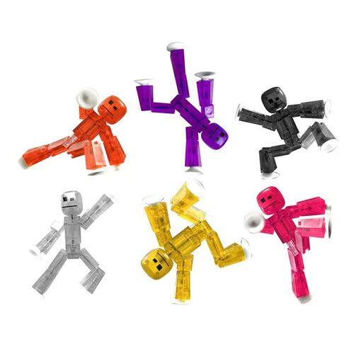 Toys Suction Cup Stick Bot Figures Toys Boys Funny Deformabl
