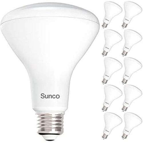 Sunco 10 Pack BR30 LED Bulbs, Indoor Flood Lights 11W Equ