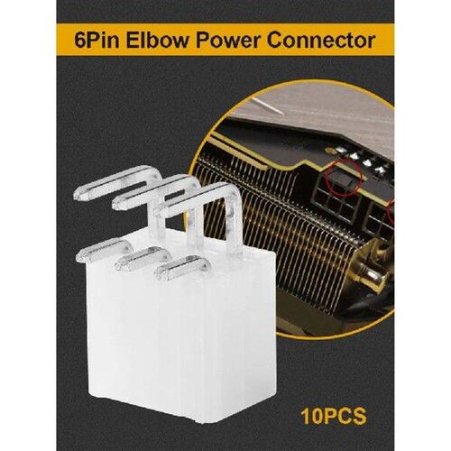 10pcs 6Pin Metal Looper Replacement Power Supply Header