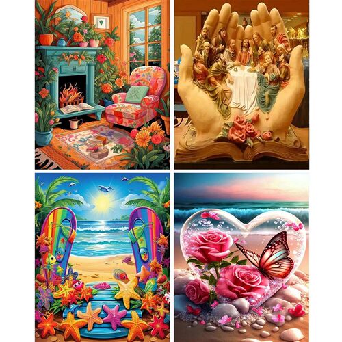 1pc Paint by Numbers Kit for Adults Beginner on , Painting K