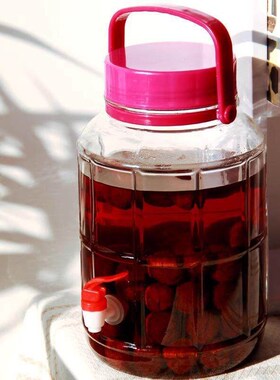 Glass Wine Bottle with 12mm Plastic Tap, Sealed Jar Switch,