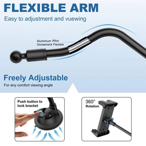 Windshield Car Tablet Stand Mount Truck Window Dashboard Pho