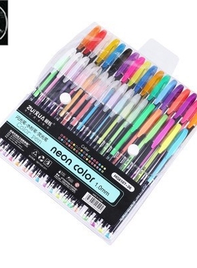 24 36 48 color Gel Pen Set Refills Metallic Pastel Neon Gli