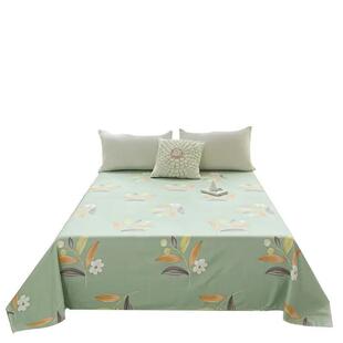 Soft Bed Flat Sheet Bedsheet Bedcover Linen Bedspread cloth