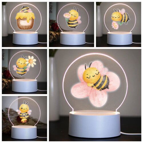 Bee 3D Night Light Kids Toy Birthday Christmas Gifts For Kid