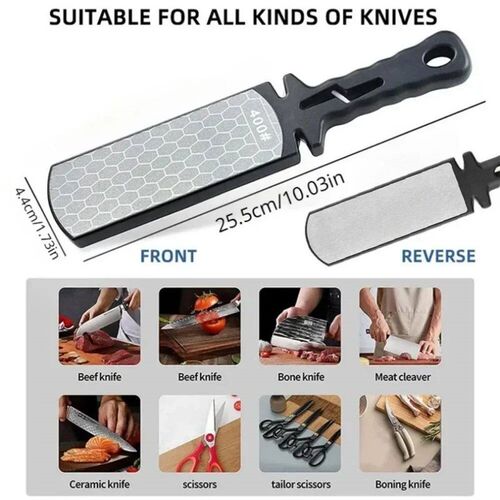 Best-Seller 5-in-1 Knife Sharpener, 400/1000 Grit Diamond Tu