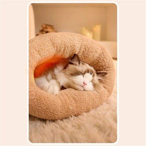 Kittens Winter Bed Thick Fleece Soft Comfortable Sleep for