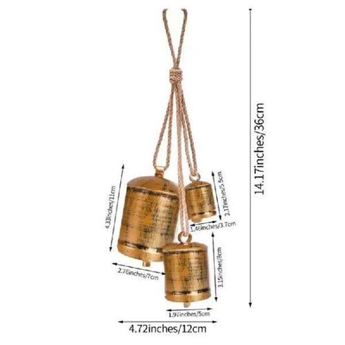 Decorative Bells 3pcs/Set Wind Chime Hang Bell Garland