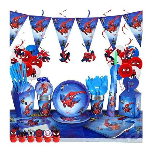 Spiderman Balloon Birthday Party Decoration For Kids Aluminu