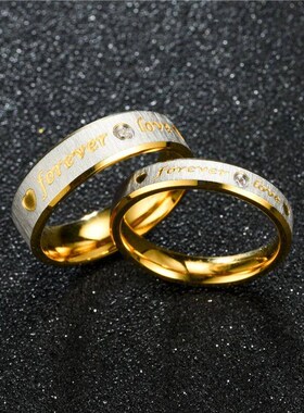 Ring fashion new double bevel sand face with  pair ring men