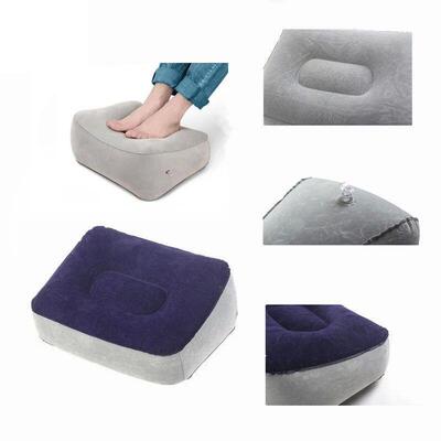 Portable Soft Foorest Pillow PVC Inflatable Foot Rest Foldin