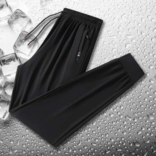 Spring an Summer New Mens Casual Pants Ice Silk Large Size